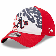 Red Athletics New Era 2022 4th of July 9TWENTY Adjustable Hat