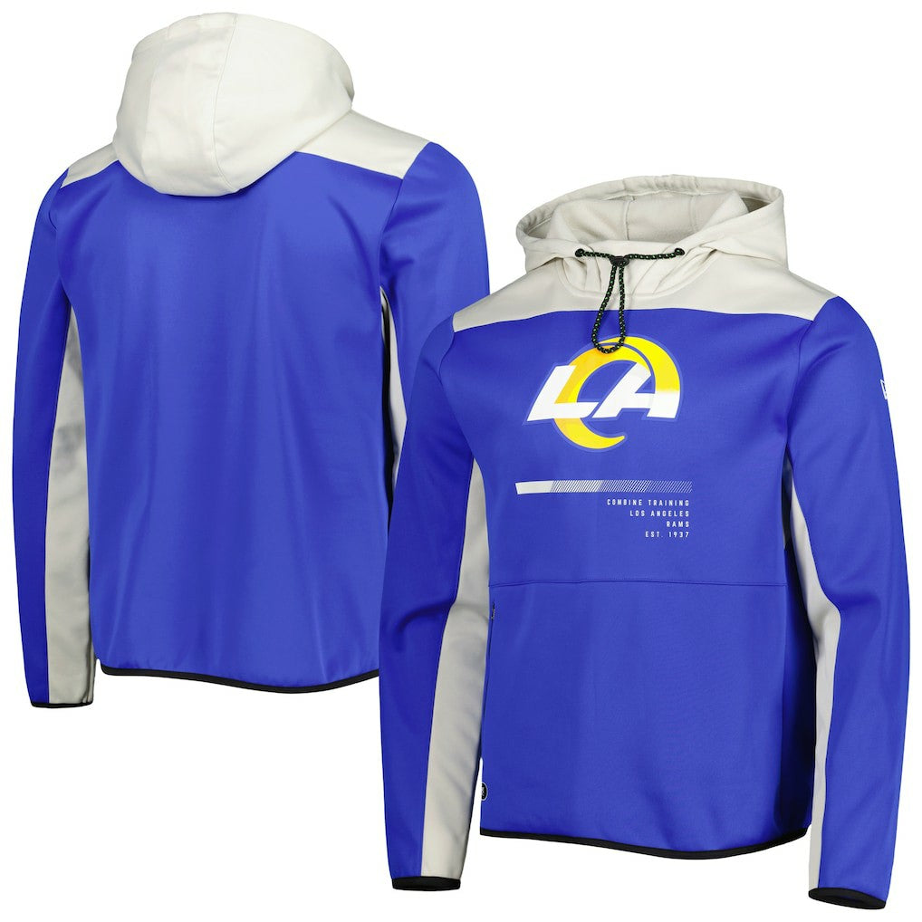 Combine Authentic Hard Hitter Pullover Hoodie - Los Angeles Rams Hoodies
