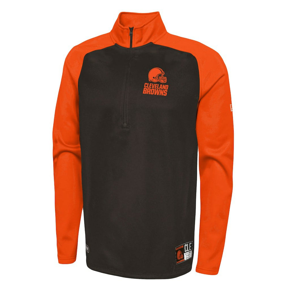 Combine Authentic O-Line Raglan Half-Zip Jacket - Cleveland Browns Jackets