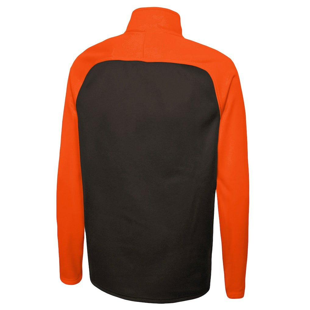 Combine Authentic O-Line Raglan Half-Zip Jacket - Cleveland Browns Jackets
