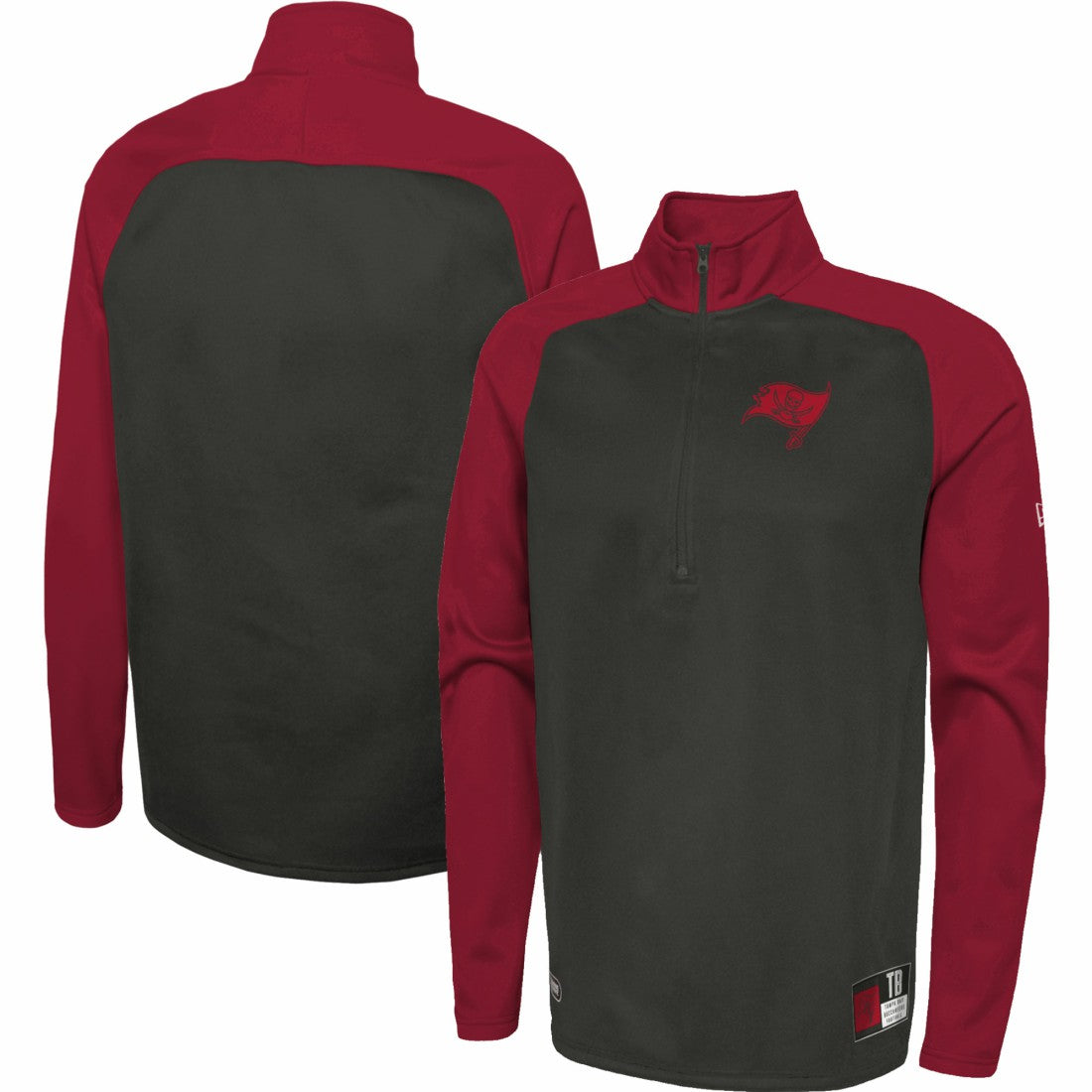 Combine Authentic O-Line Raglan Half-Zip Jacket - Tampa Bay Buccaneers Jackets