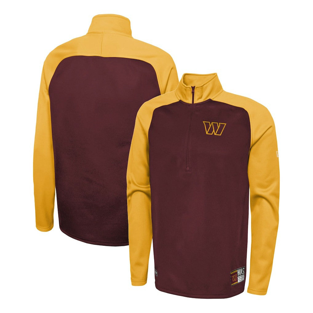 Combine Authentic O-Line Raglan Half-Zip Jacket - Washington Commanders Jackets