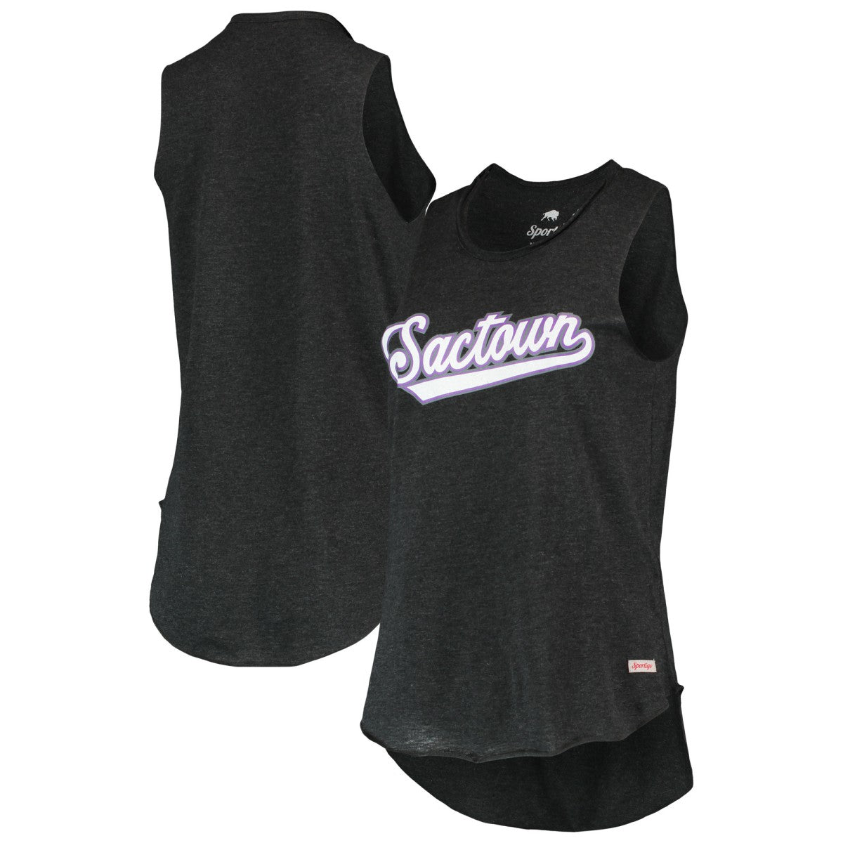 Sacramento Kings Sportiqe Women's Sactown Janie Tri-Blend Tank Top