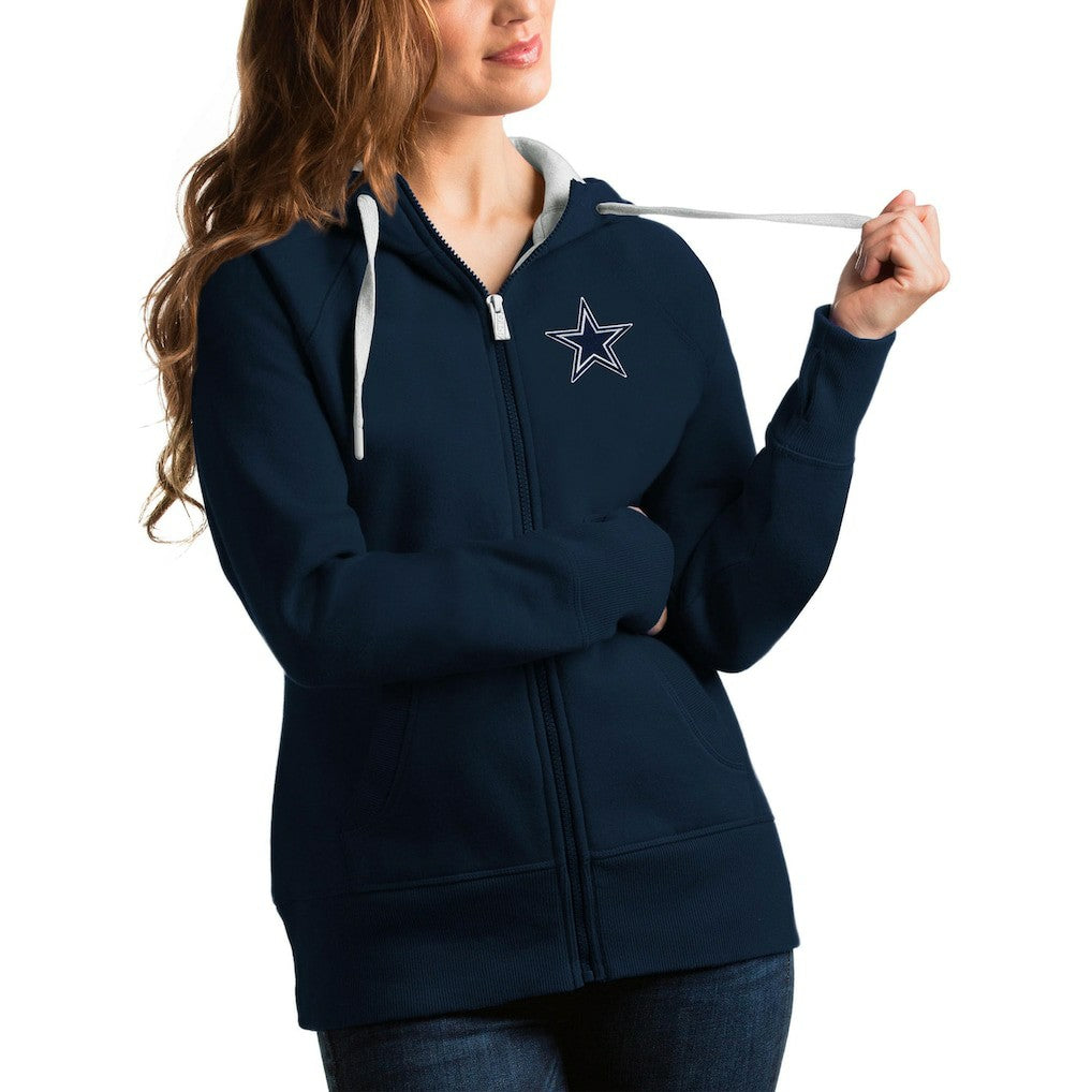 Antigua Women's Victory Full-Zip Hoodie - Dallas Cowboys Hoodies