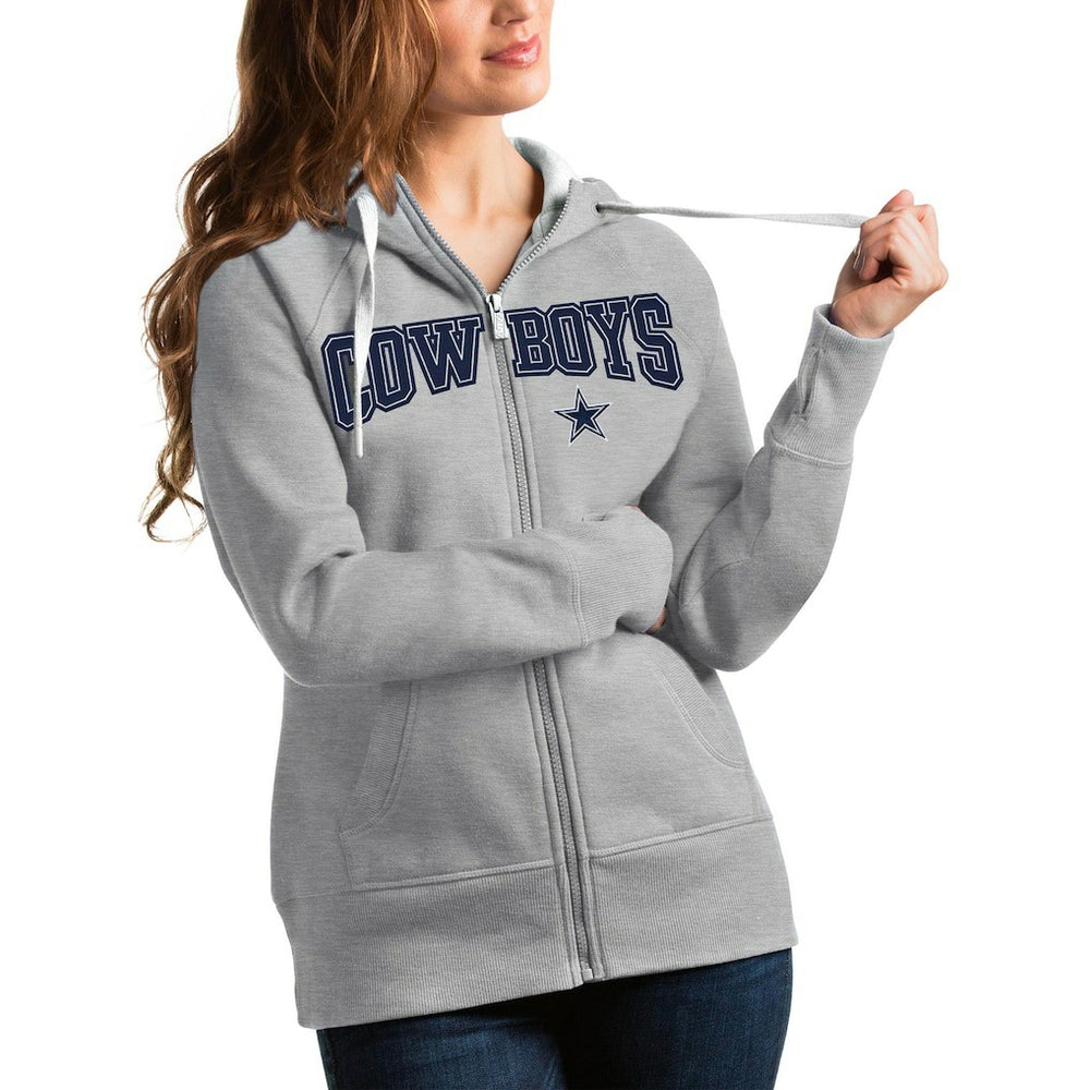 Antigua Women's Team Victory Full-Zip Hoodie - Dallas Cowboys Hoodies