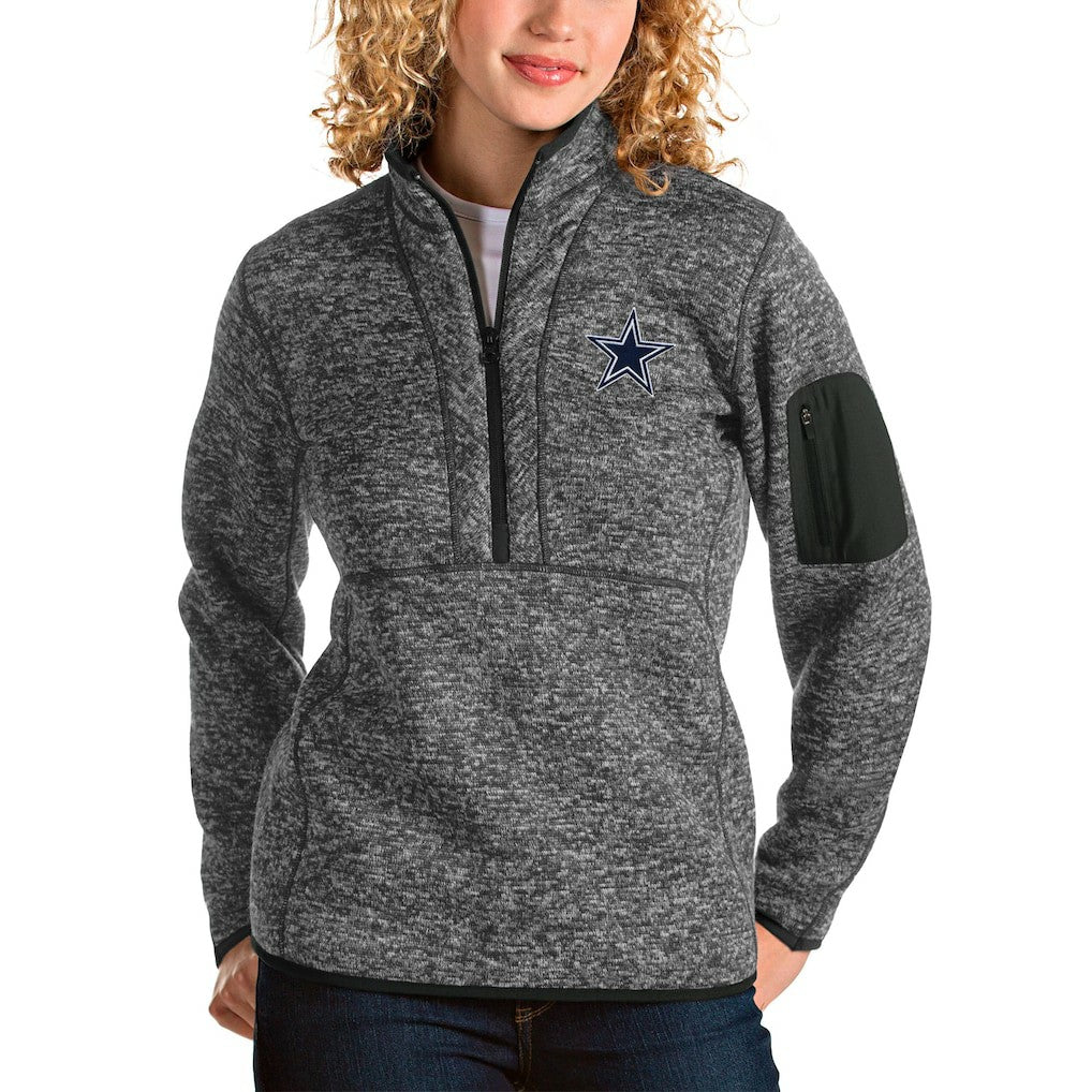 Antigua Women's Fortune Half-Zip Pullover Jacket - Dallas Cowboys Pullover