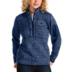 Antigua Women's Fortune Half-Zip Pullover Jacket - Dallas Cowboys Pullover