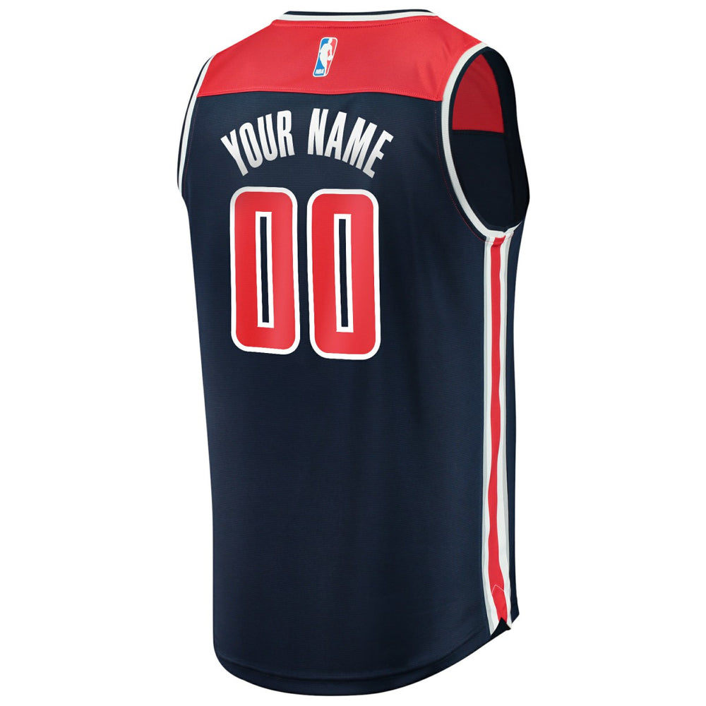 Fanatics Washington Wizards Fast Break Replica Custom Jersey Navy