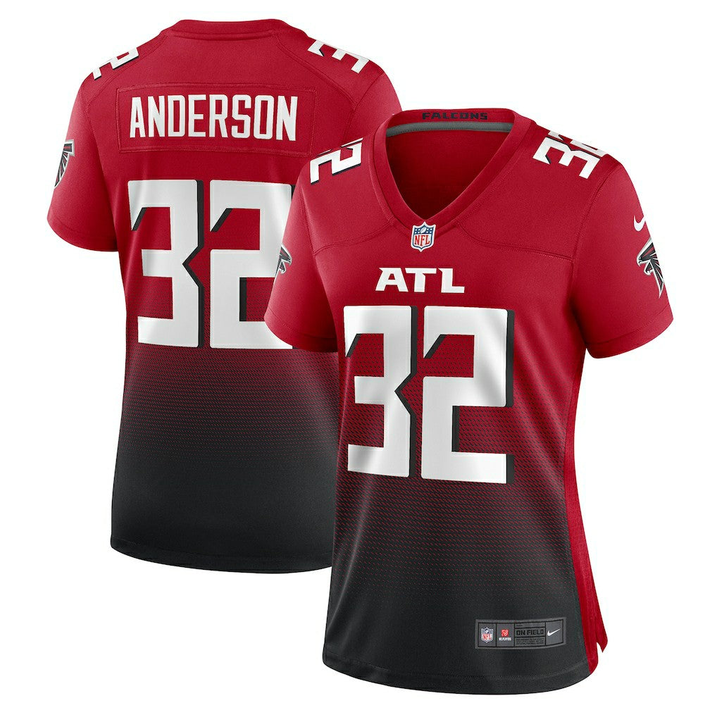 Jamal Anderson  Women's Retired Game Jersey - Atlanta Falcons Jerseys