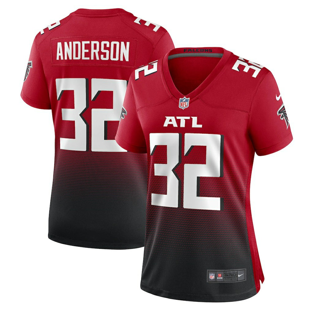 Jamal Anderson  Women's Retired Game Jersey - Atlanta Falcons Jerseys