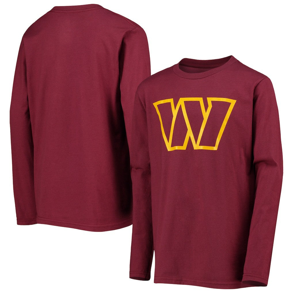 Youth Primary Team Logo Long Sleeve T-Shirt - Washington Commanders T-shirts