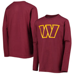 Youth Primary Team Logo Long Sleeve T-Shirt - Washington Commanders T-shirts