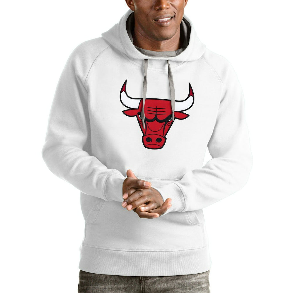 Chicago Bulls Antigua Logo Victory Pullover Hoodie sale