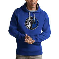 Dallas Mavericks Antigua Logo Victory Pullover Hoodie sale
