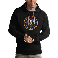 Denver Nuggets Antigua Logo Victory Pullover Hoodie sale