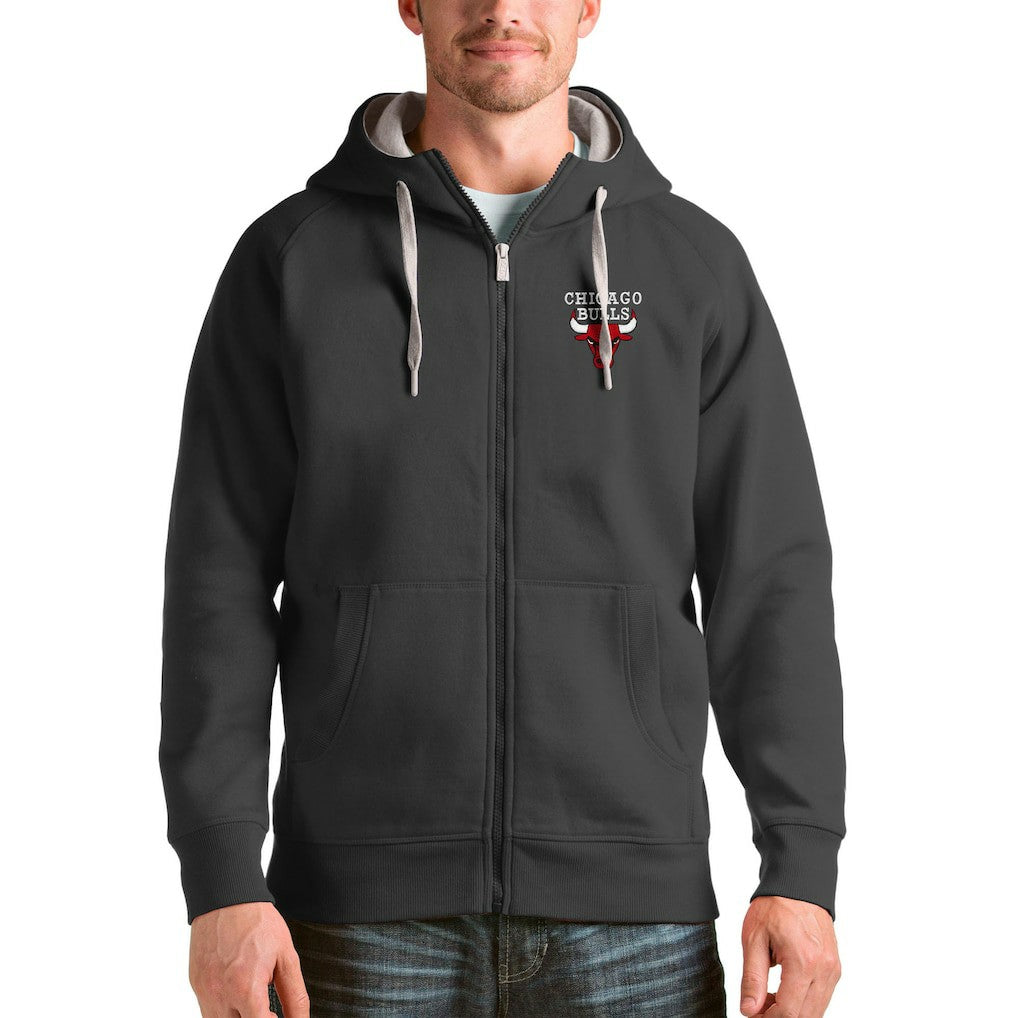 Chicago Bulls Antigua Logo Victory Full-Zip Hoodie sale