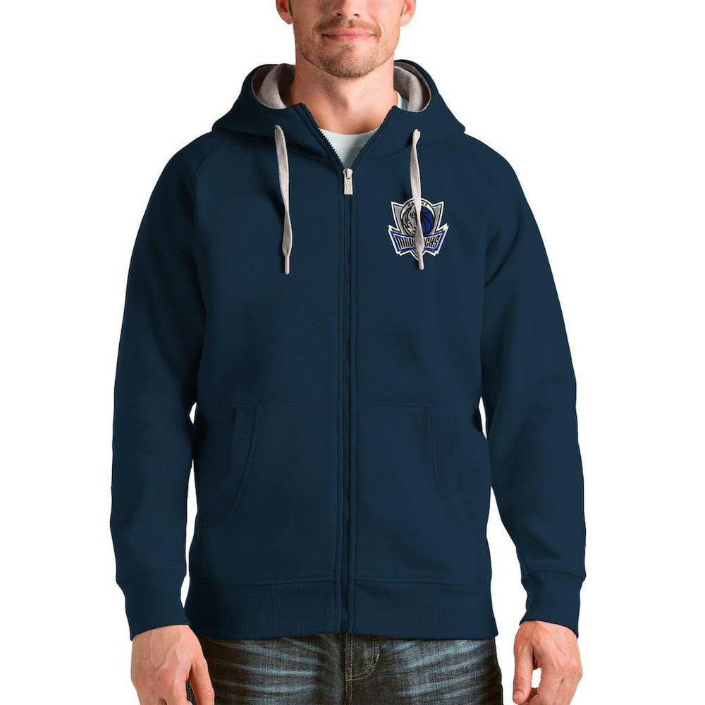 Dallas Mavericks Antigua Logo Victory Full-Zip Hoodie sale