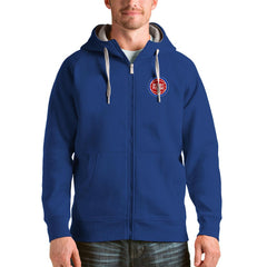 Detroit Pistons Antigua Logo Victory Full-Zip Hoodie sale
