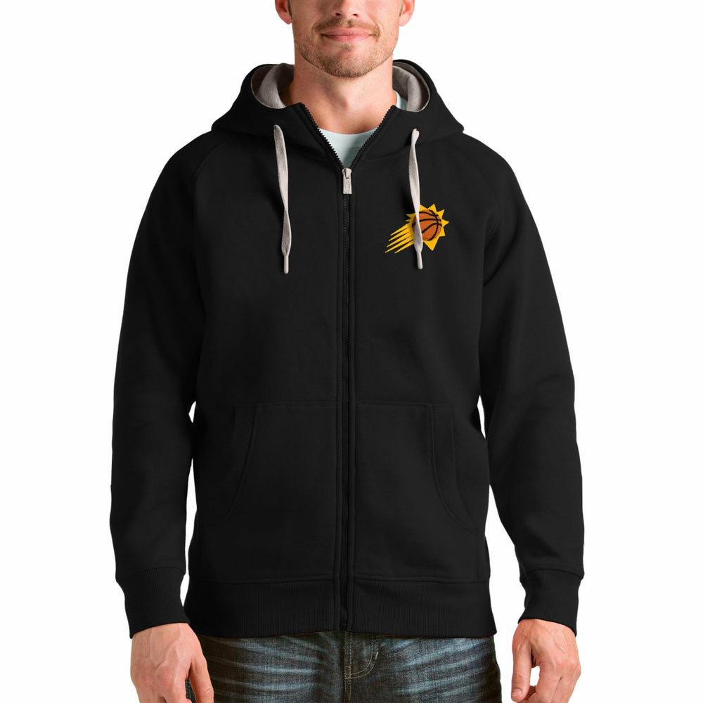 Phoenix Suns Antigua Logo Victory Full-Zip Hoodie