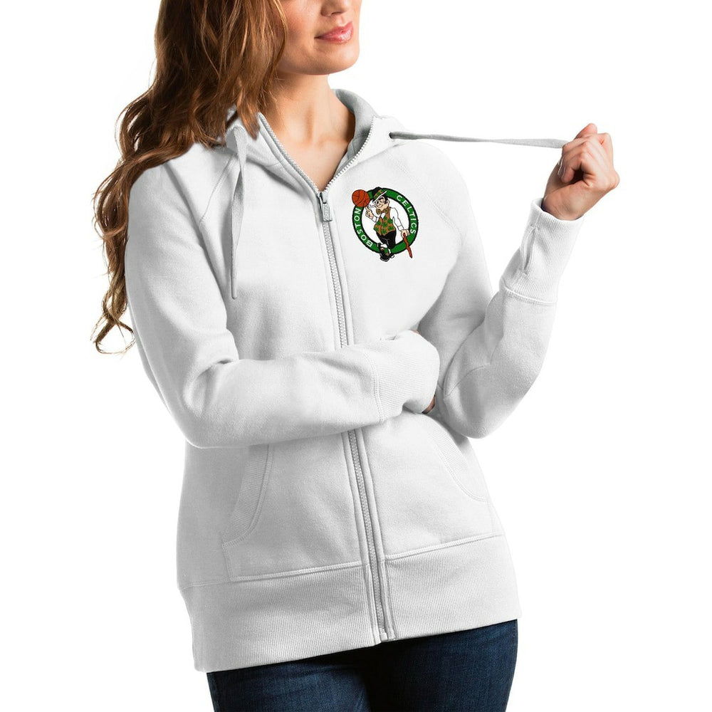 Boston Celtics Antigua Women's Victory Full-Zip Hoodie