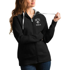 Brooklyn Nets Antigua Women's Victory Full-Zip Hoodie
