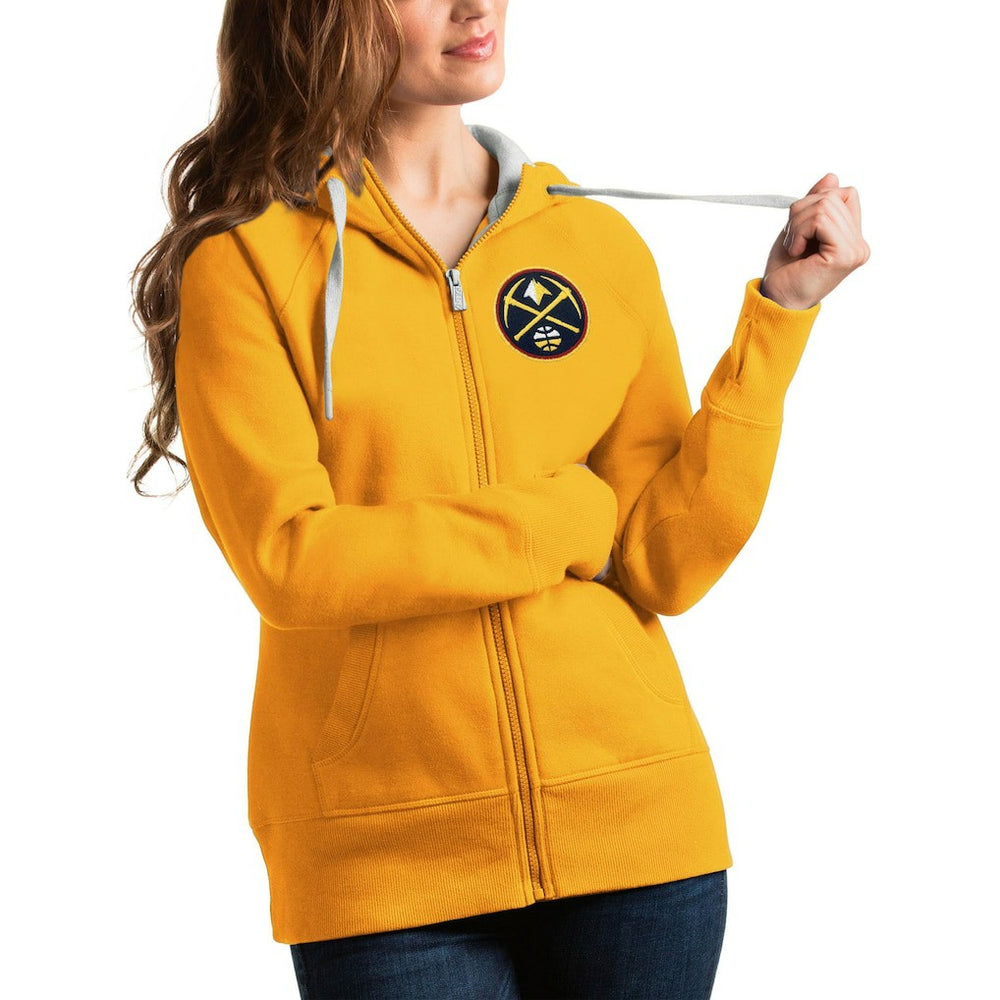Denver Nuggets Antigua Women's Victory Full-Zip Hoodie sale