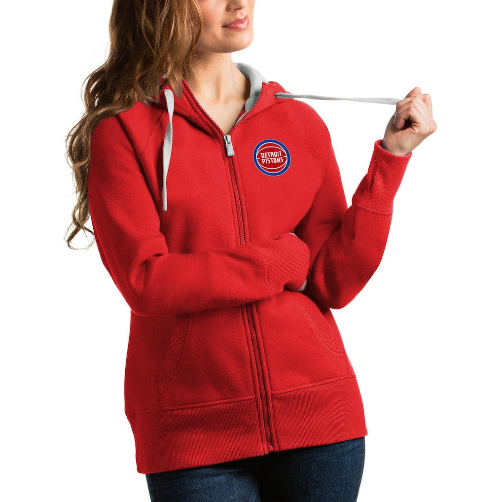 Detroit Pistons Antigua Women's Victory Full-Zip Hoodie sale