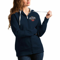 New Orleans Pelicans Antigua Women's Victory Full-Zip Hoodie