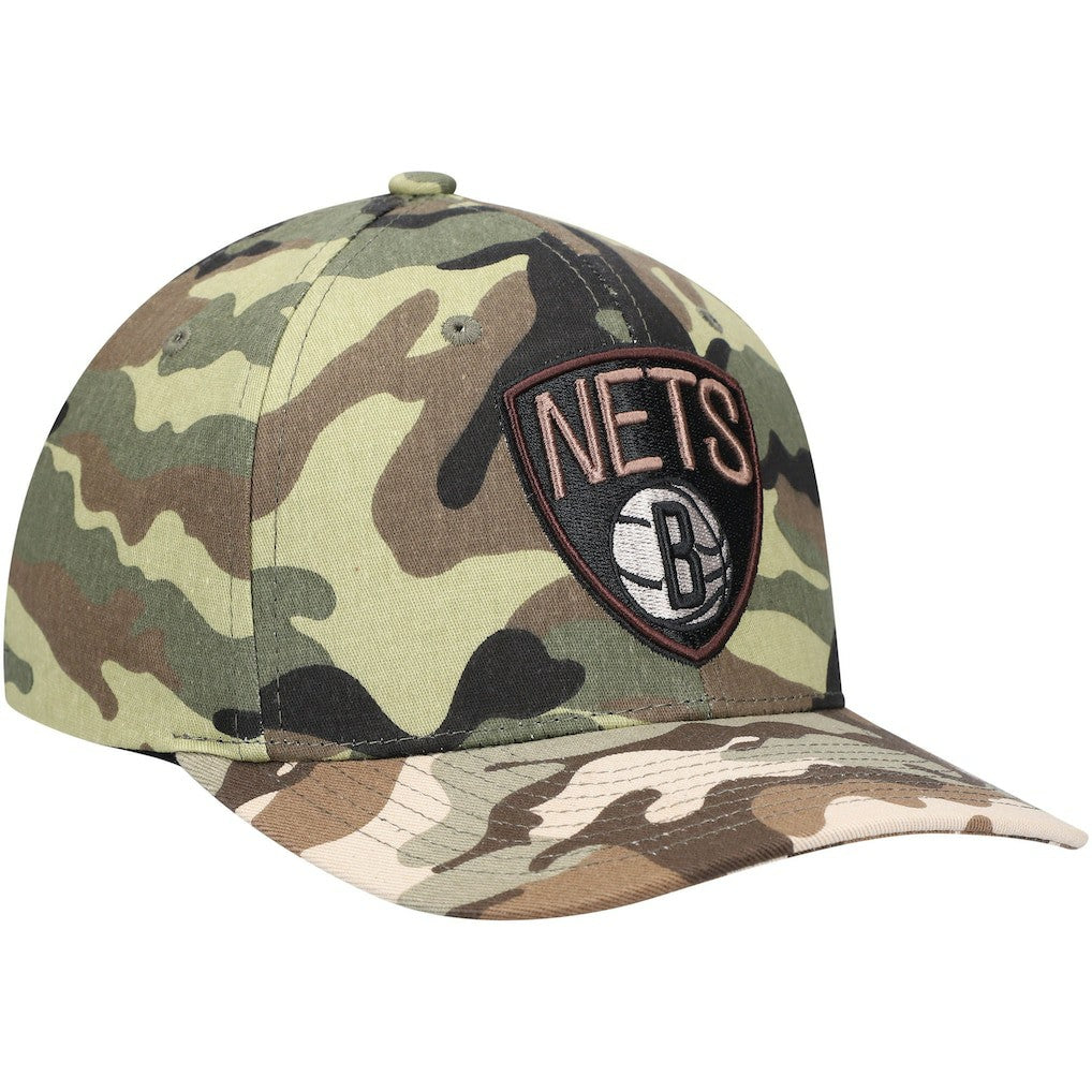 Mitchell & Ness Brooklyn Nets Woodland Desert Snapback Hat