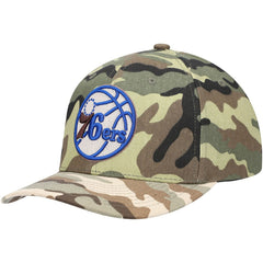 Mitchell & Ness Philadelphia 76ers Woodland Desert Snapback Hat