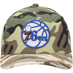 Mitchell & Ness Philadelphia 76ers Woodland Desert Snapback Hat