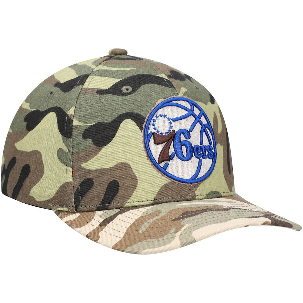 Mitchell & Ness Philadelphia 76ers Woodland Desert Snapback Hat