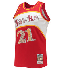Mitchell & Ness Dominique Wilkins Atlanta Hawks 1986/87 Hardwood Classics NBA 75th Anniversary Diamond Swingman Jersey