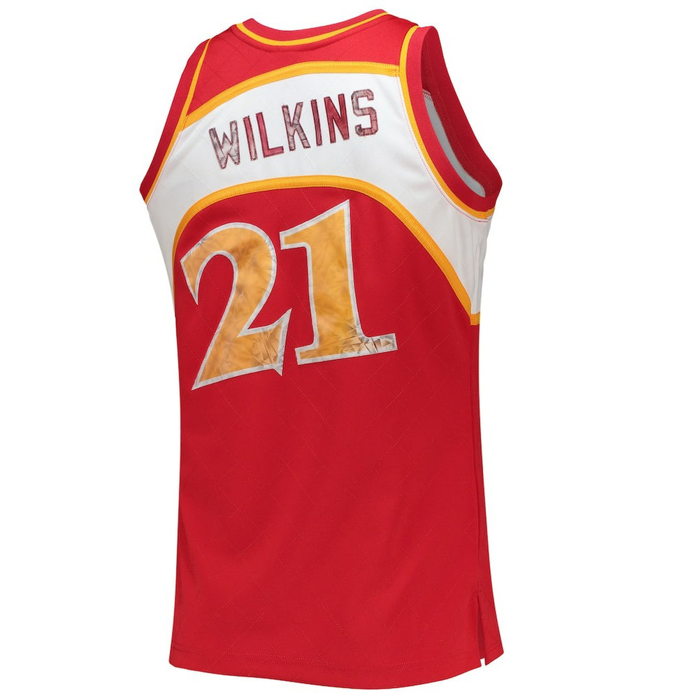 Mitchell & Ness Dominique Wilkins Atlanta Hawks 1986/87 Hardwood Classics NBA 75th Anniversary Diamond Swingman Jersey