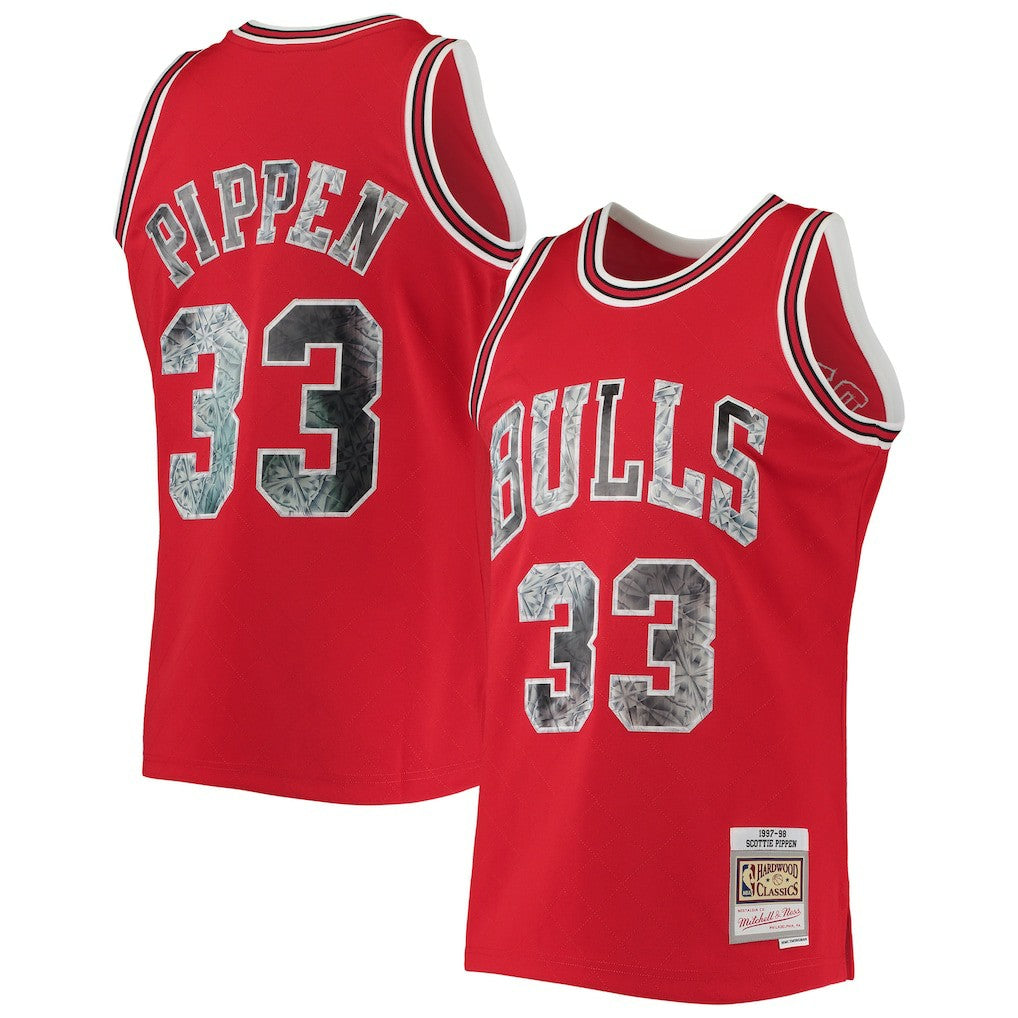 Mitchell & Ness Scottie Pippen Chicago Bulls 1997/98 Hardwood Classics NBA 75th Anniversary Diamond Swingman Jersey sale