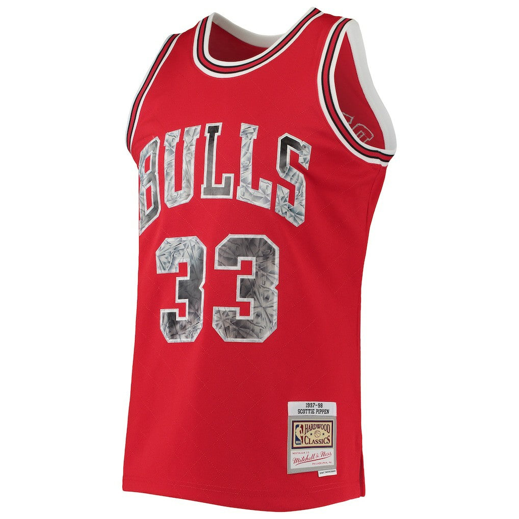 Mitchell & Ness Scottie Pippen Chicago Bulls 1997/98 Hardwood Classics NBA 75th Anniversary Diamond Swingman Jersey sale