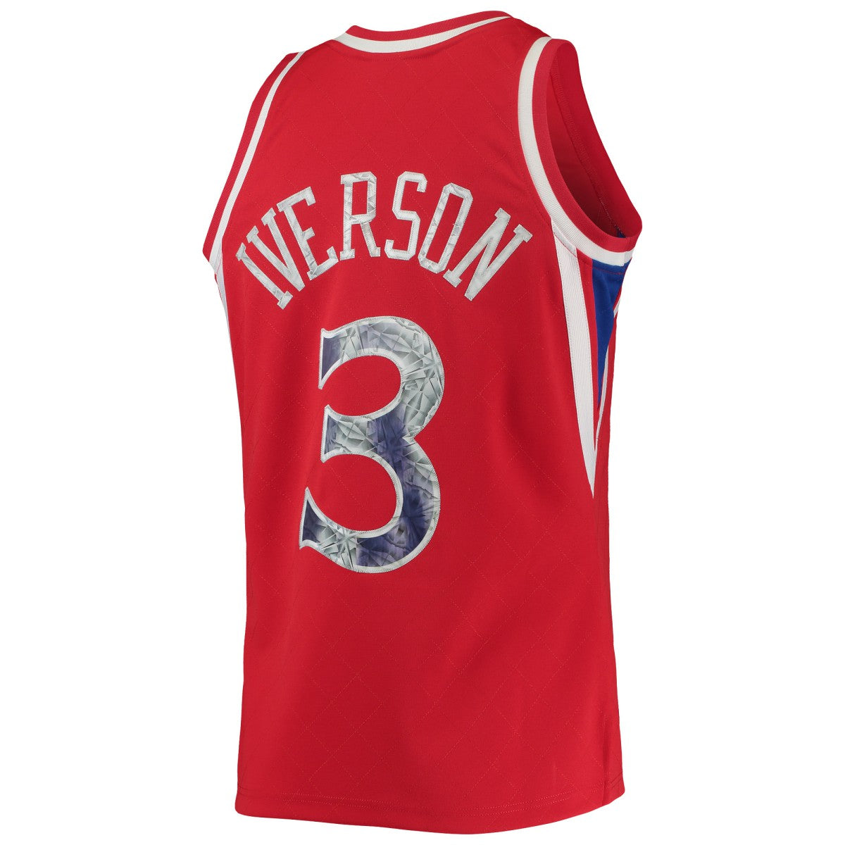 Mitchell & Ness Allen Iverson Philadelphia 76ers 1996/97 Hardwood Classics NBA 75th Anniversary Diamond Swingman Jersey