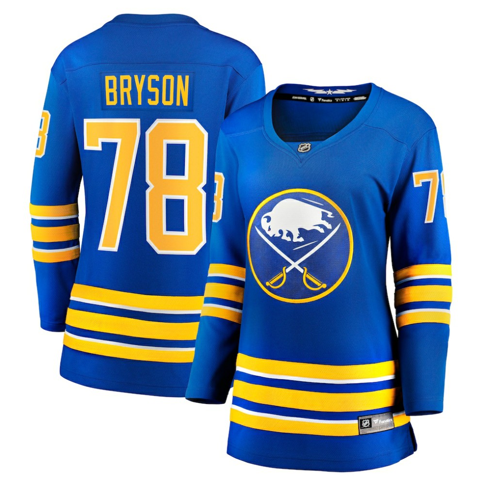 NHL Jacob Bryson Buffalo Sabres Fanatics Women's Home Breakaway Player Jersey