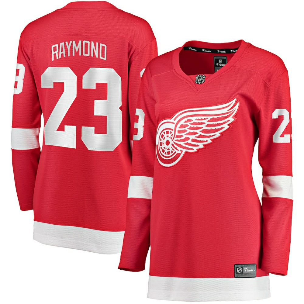 NHL Lucas Raymond Detroit Red Wings Fanatics Women's Home Breakaway Player Jersey