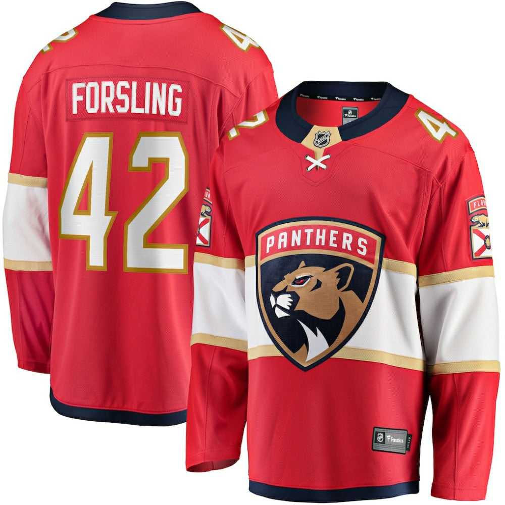 NHL Gustav Forsling Florida Panthers Fanatics Home Breakaway Player Jersey