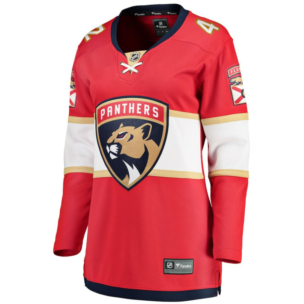 NHL Gustav Forsling Florida Panthers Fanatics Women's Home Breakaway Player Jersey