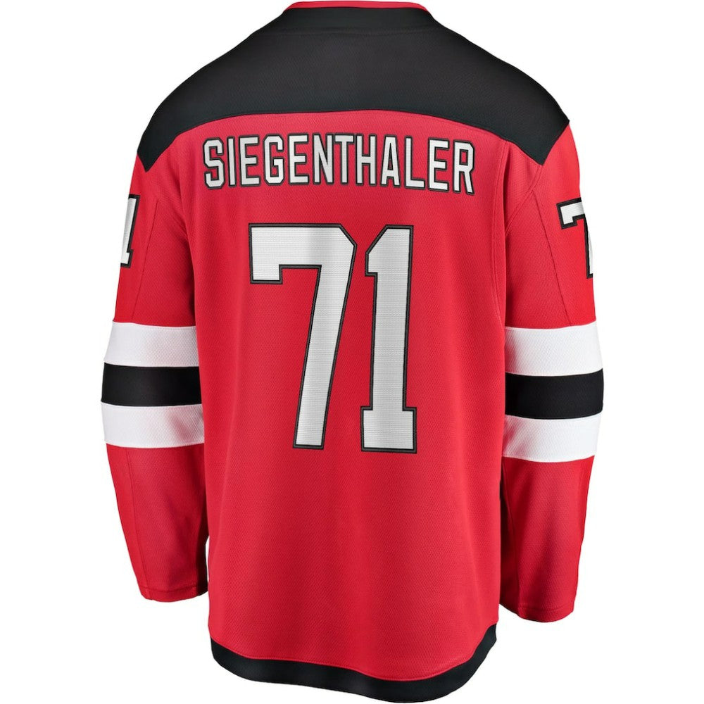 NHL Jonas Siegenthaler New Jersey Devils Fanatics Home Breakaway Player Jersey