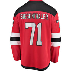 NHL Jonas Siegenthaler New Jersey Devils Fanatics Home Breakaway Player Jersey