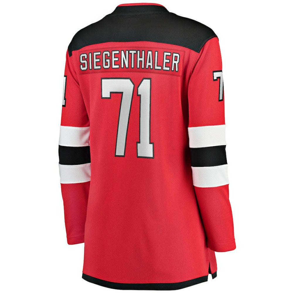 NHL Jonas Siegenthaler New Jersey Devils Fanatics Women's Home Breakaway Player Jersey