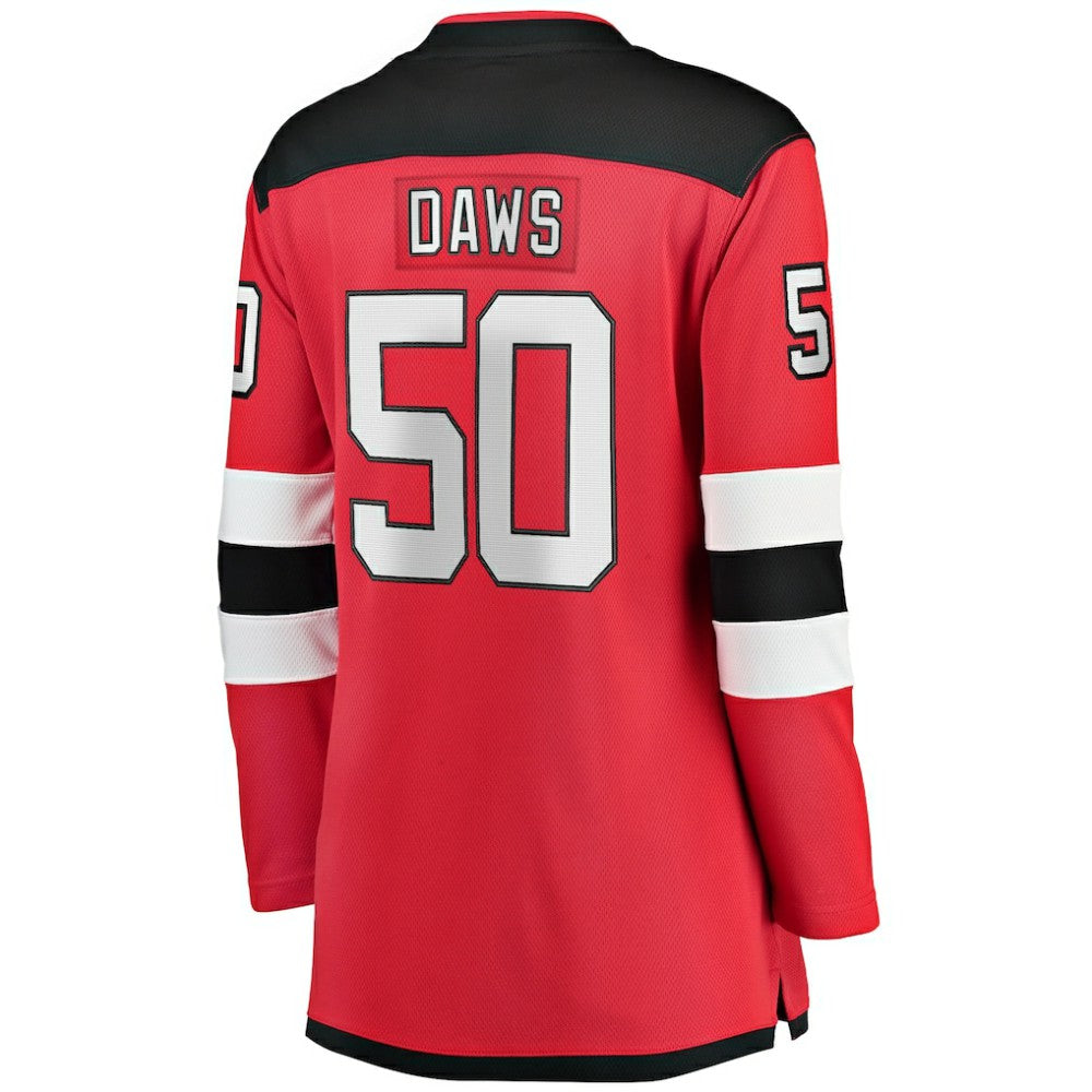NHL Nico Daws New Jersey Devils Fanatics Women's Home Breakaway Player Jersey