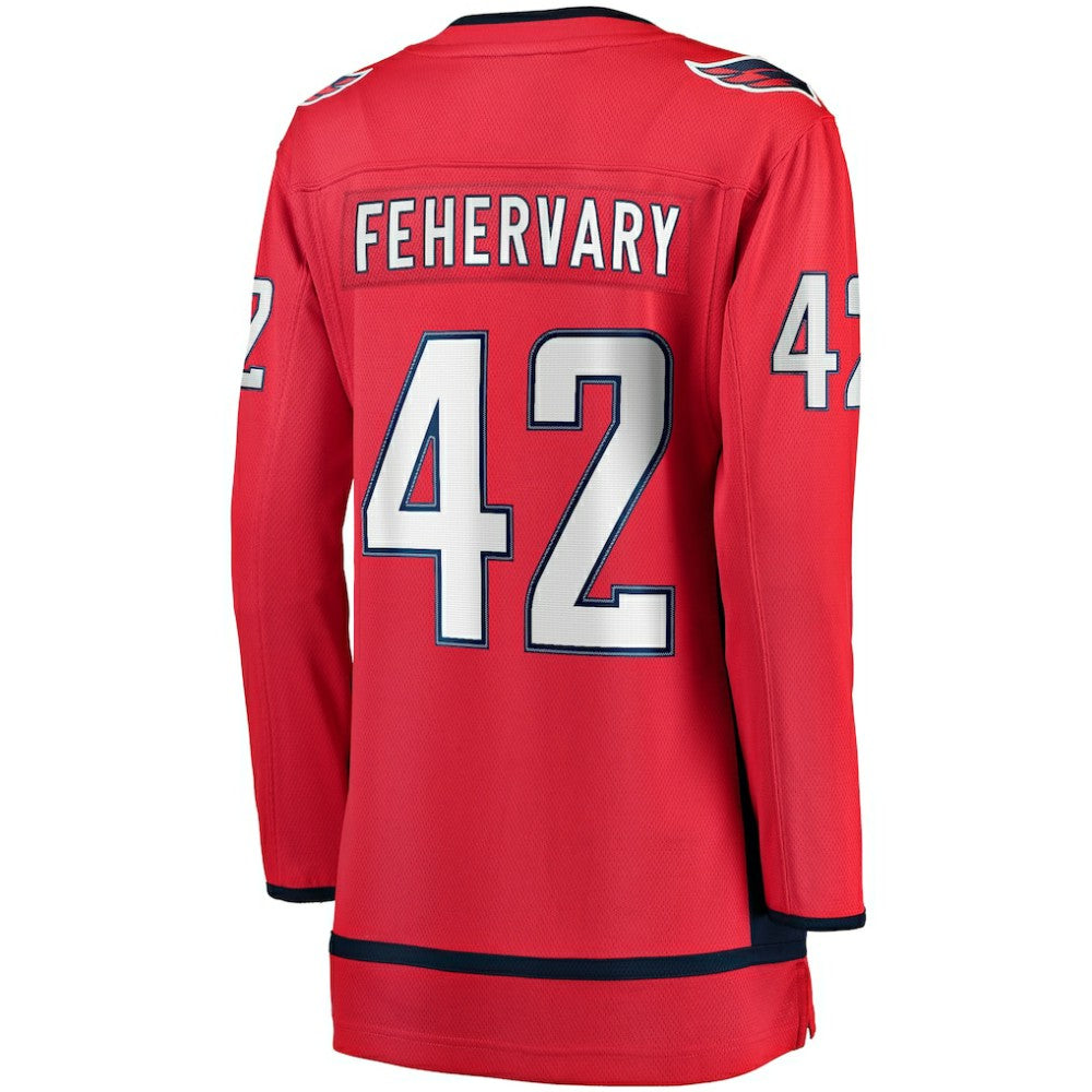 NHL Martin Fehervary Washington Capitals Fanatics Women's Home Breakaway Player Jersey