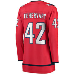 NHL Martin Fehervary Washington Capitals Fanatics Women's Home Breakaway Player Jersey