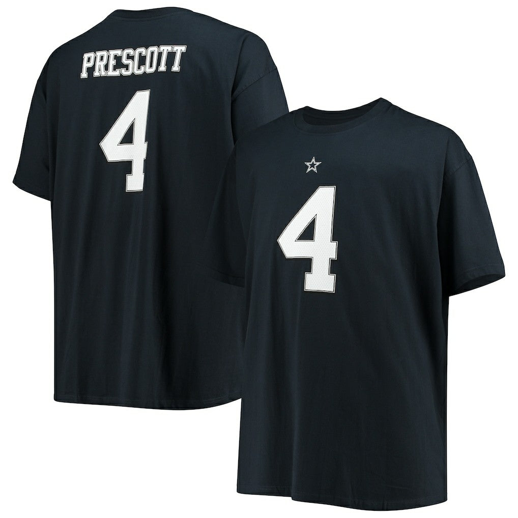 Dak Prescott  Big & Tall Player Name & Number T-Shirt - Dallas Cowboys T-shirts