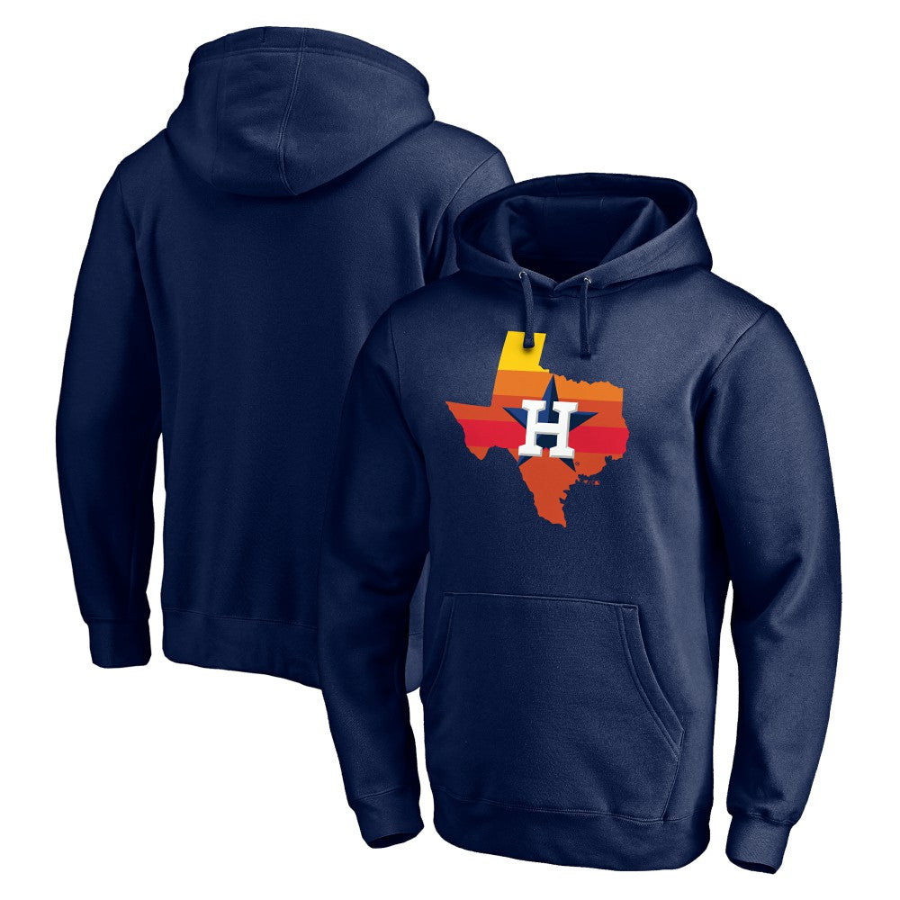 Navy Houston Astros Hometown Collection Texas Sunrise Pullover Hoodie