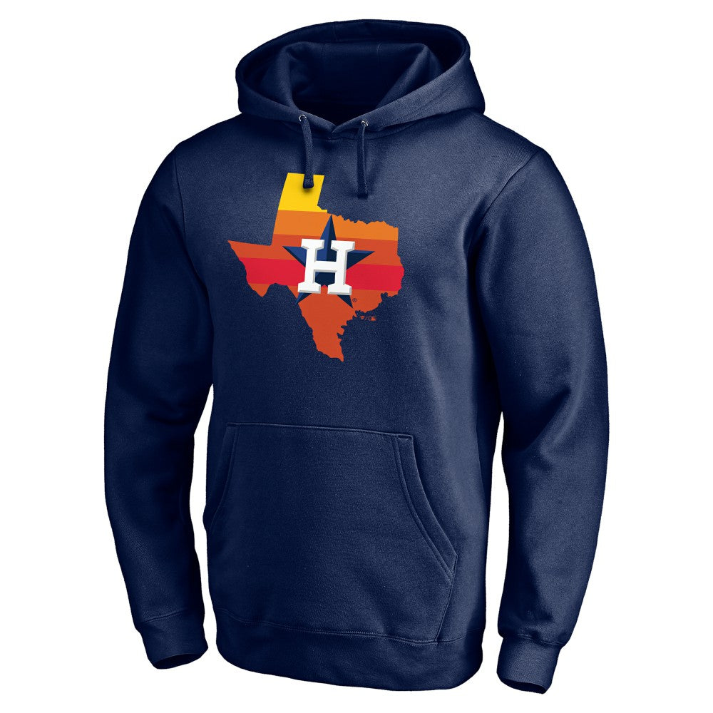 Navy Houston Astros Hometown Collection Texas Sunrise Pullover Hoodie